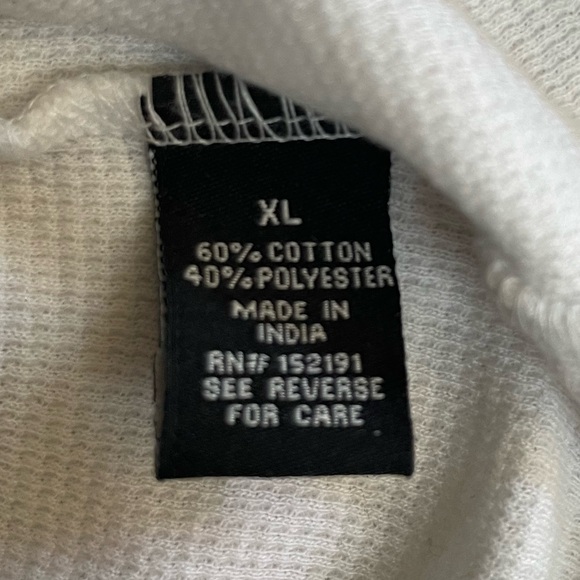 EUC. SUNDAY WORK CLOTHES MENS XL WAFFLE KNIT BLACK AND WHITE - Picture 5 of 5